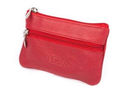 Czerwona skórzana saszetka na klucze Bag Street - obrazek 4