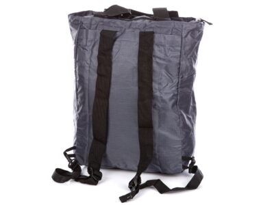 Torba i plecak w jednym składana do małej saszetki szara - obrazek 2