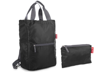 Czarny lekki plecak-torba składany materiałowy do torebki Amber Armory