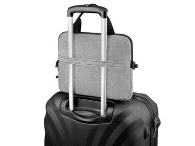 Biznesowa torba na laptopa szara slim 15,6" ZAGATTO ZG88 - obrazek 3