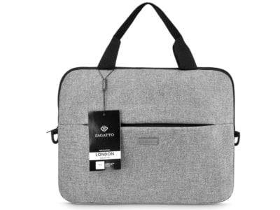 Elegancka szara torba na laptopa SLIM ZAGATTO ZG88