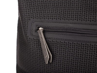 Miejska torba damska czarna ażurowa Jennifer Jones - obrazek 6