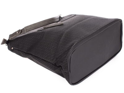 Miejska torba damska czarna ażurowa Jennifer Jones - obrazek 4