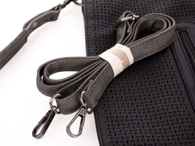 Miejska torba damska czarna ażurowa Jennifer Jones - obrazek 7