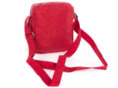 Mała czerwona torebka damska materiałowa Bag Street - obrazek 6