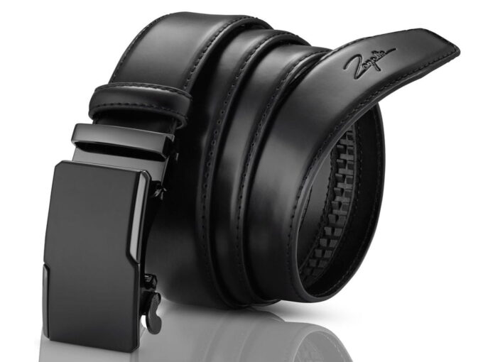 Pasek do spodni z czarną klamrą automatyczną ZAGATTO