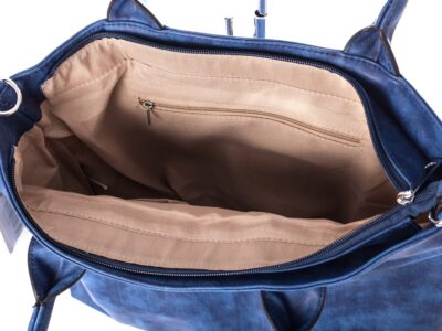 Niebieska torba damska do ręki i na ramię Mai Max - obrazek 4