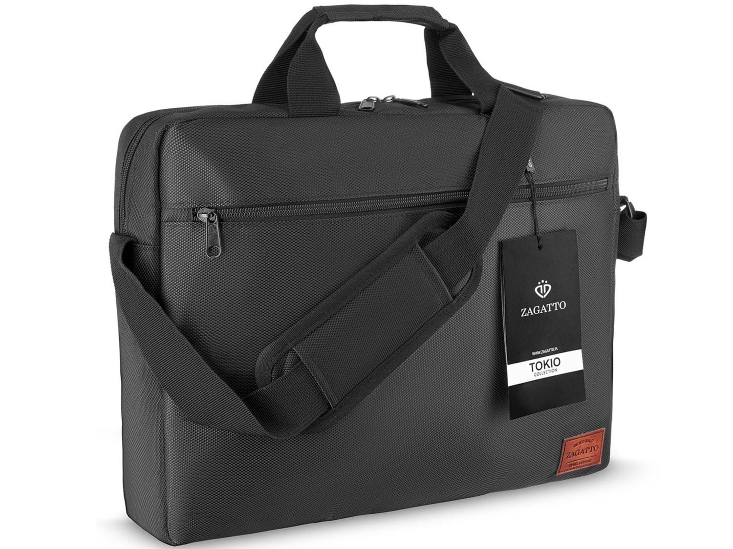 torba na laptopa ZAGATTO czarna TOKIO