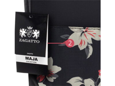 Torba do wózka dziecięcego uniwersalna czarna z kwiatkami ZAGATTO - obrazek 5