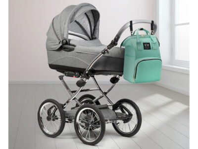 Plecako-torba do wózka dziecięcego miętowa ZAGATTO - obrazek 5