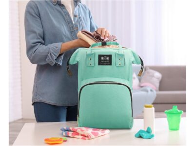 Plecako-torba do wózka dziecięcego miętowa ZAGATTO - obrazek 10