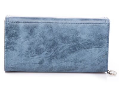 Duży portfel damski kolor jasnego jeansu Jennifer Jones - obrazek 3