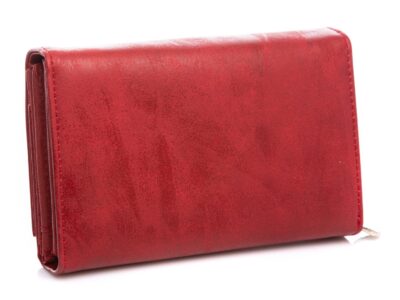 Portmonetka damska w kolorze czerwonym eko skóra Jennifer Jones - obrazek 3
