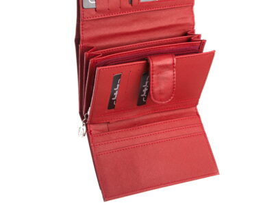 Portmonetka damska w kolorze czerwonym eko skóra Jennifer Jones - obrazek 6