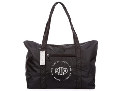 Duża materiałowa torba podróżna czarna