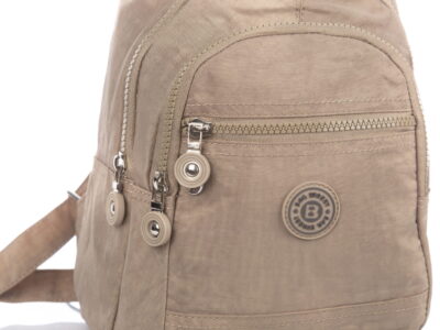 Lekki kreszowy plecak na jedno lub dwa ramiona beżowy Bag Street - obrazek 8