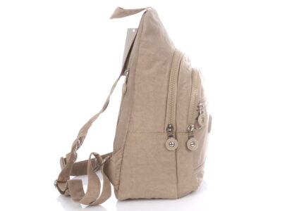 Lekki kreszowy plecak na jedno lub dwa ramiona beżowy Bag Street - obrazek 4