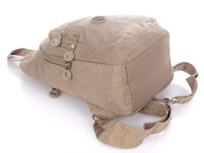 Lekki kreszowy plecak na jedno lub dwa ramiona beżowy Bag Street - obrazek 6