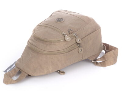 Lekki kreszowy plecak na jedno lub dwa ramiona beżowy Bag Street - obrazek 5