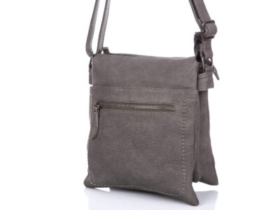Torebka damska miejska 3-komorowa szara Jennifer Jones - obrazek 2