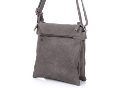 Torebka damska miejska 3-komorowa szara Jennifer Jones - obrazek 4