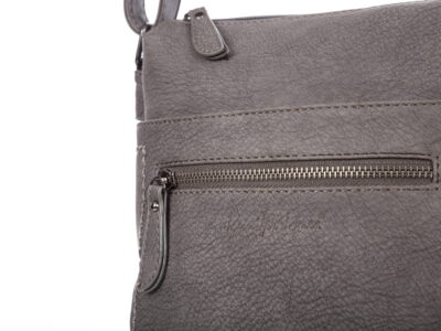 Torebka damska miejska 3-komorowa szara Jennifer Jones - obrazek 10