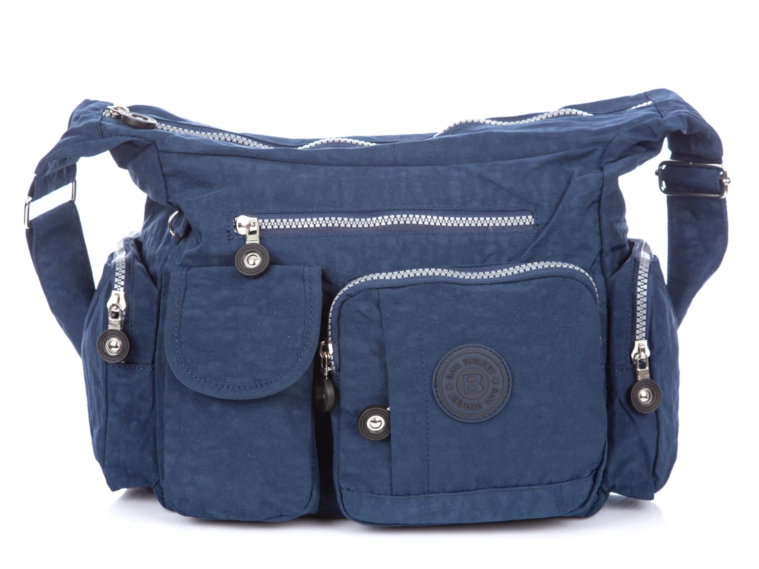 Niebieska lekka torba z kieszonkami Bag Street