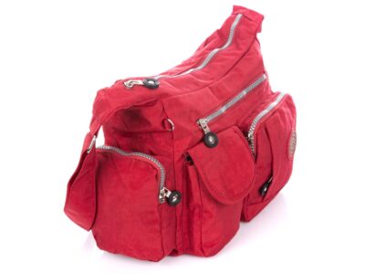 Torebka damska z kreszu turystyczna Bag Street czerwona - obrazek 4