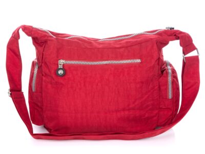 Torebka damska z kreszu turystyczna Bag Street czerwona - obrazek 5