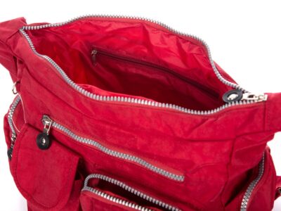 Torebka damska z kreszu turystyczna Bag Street czerwona - obrazek 6