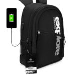 plecak z portem usb czarny zagatto