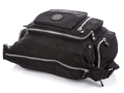 Czarna lekka torba turystyczna z kreszu Bag Street - obrazek 6