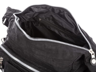 Czarna lekka torba turystyczna z kreszu Bag Street - obrazek 7