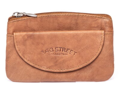 Skórzany pokrowiec na klucze jasno brązowy Bag Street - obrazek 4