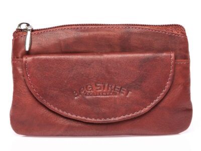 Skórzany pokrowiec na klucze ciemno brązowy Bag Street - obrazek 3