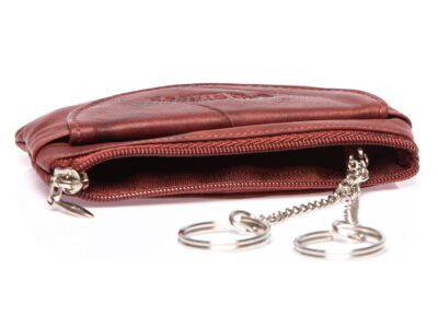 Skórzany pokrowiec na klucze ciemno brązowy Bag Street - obrazek 4