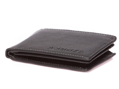 Kieszonkowy męski portfel skórzany czarny J Jones RFID - obrazek 6