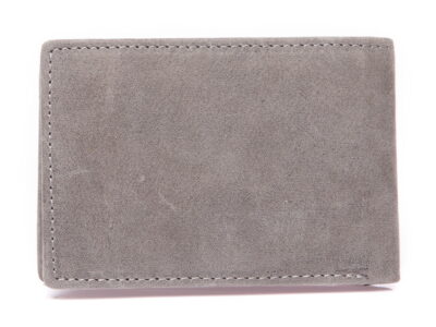 Kieszonkowy męski portfel skórzany szary J Jones RFID - obrazek 5