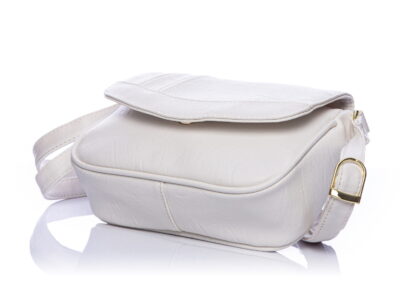 Biała torebka damska mała z klapką Bag Street - obrazek 4