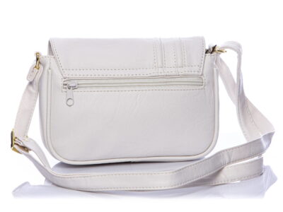 Biała torebka damska mała z klapką Bag Street - obrazek 3