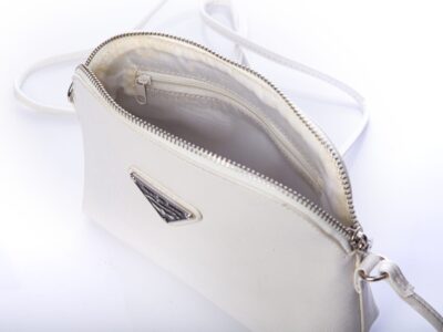 Mała torebka wizytowa biała Jennifer Jones - obrazek 6