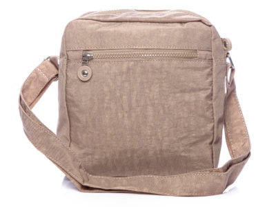 Lekka materiałowa torba na ramię beżowa Bag Street - obrazek 4
