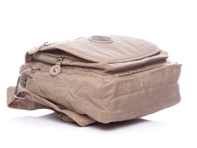 Lekka materiałowa torba na ramię beżowa Bag Street - obrazek 7