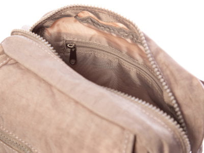 Lekka materiałowa torba na ramię beżowa Bag Street - obrazek 8