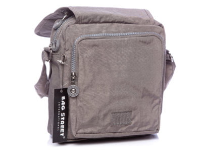 Lekka materiałowa torba na ramię szara Bag Street - obrazek 4