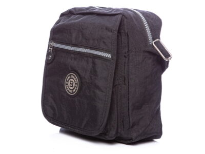 Lekka materiałowa torba na ramię czarna Bag Street - obrazek 3