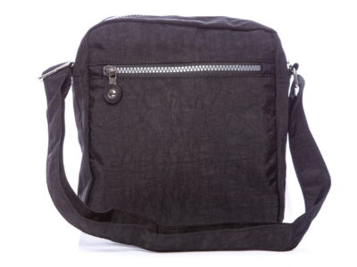 Lekka materiałowa torba na ramię czarna Bag Street - obrazek 4