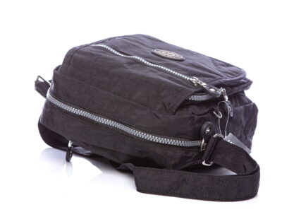 Lekka materiałowa torba na ramię czarna Bag Street - obrazek 7