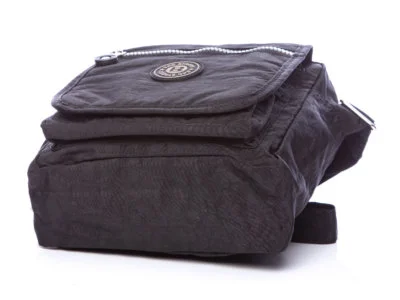 Lekka materiałowa torba na ramię czarna Bag Street - obrazek 6