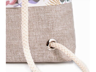 Plecak damski na sznurkach w jasno różowe kwiaty ZAGATTO - obrazek 6